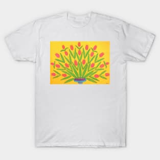 Maria Primachenko - i give these flowers where ivans live 1980 T-Shirt